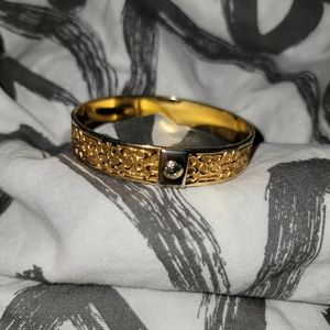 Coach gold bangle